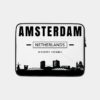 Cities Amsterdam Black White Minimal Poster