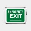 Street Art Emergency Exit Sign Green