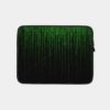 Geek Matrix Style Coding Falling Lines Green Black