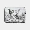 Retro & Vintage Two Boxers Old Illustration Black White