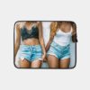 Erotica Sexy Two Girls Mini Short Denim Sexy Young