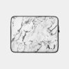 Personalized Initials Marble Black